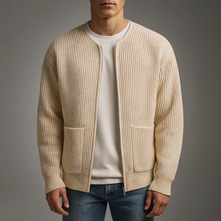 Oliver Knit Zip Cardigan