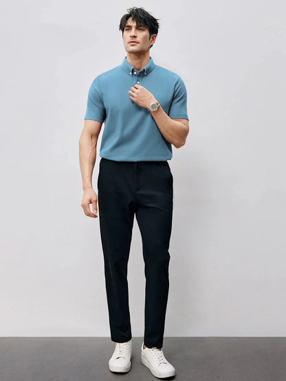 BreezeLuxe Breathable Piqué Short Sleeve Polo