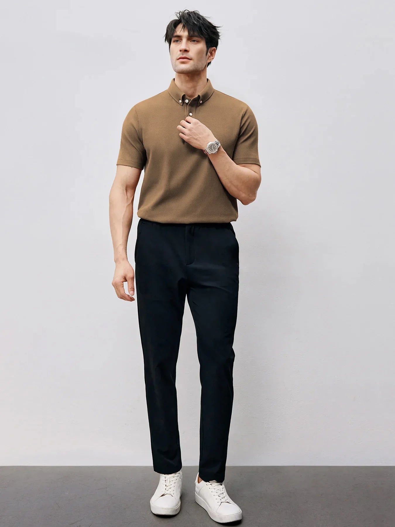 BreezeLuxe Breathable Piqué Short Sleeve Polo