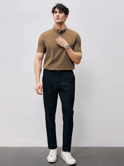BreezeLuxe Breathable Piqué Short Sleeve Polo