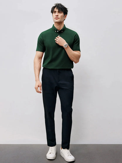 BreezeLuxe Breathable Piqué Short Sleeve Polo