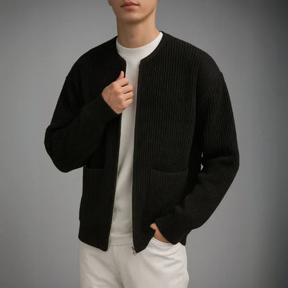 Oliver Knit Zip Cardigan