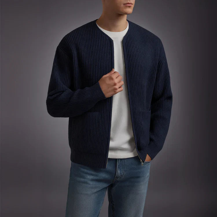 Oliver Knit Zip Cardigan