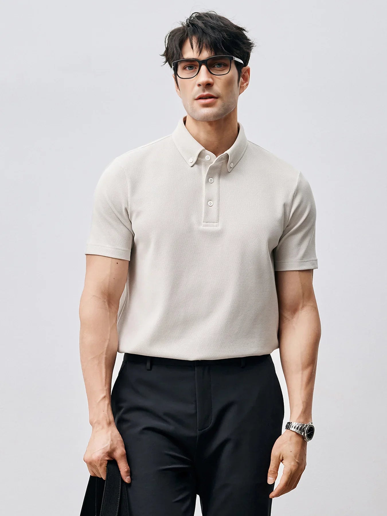 BreezeLuxe Breathable Piqué Short Sleeve Polo