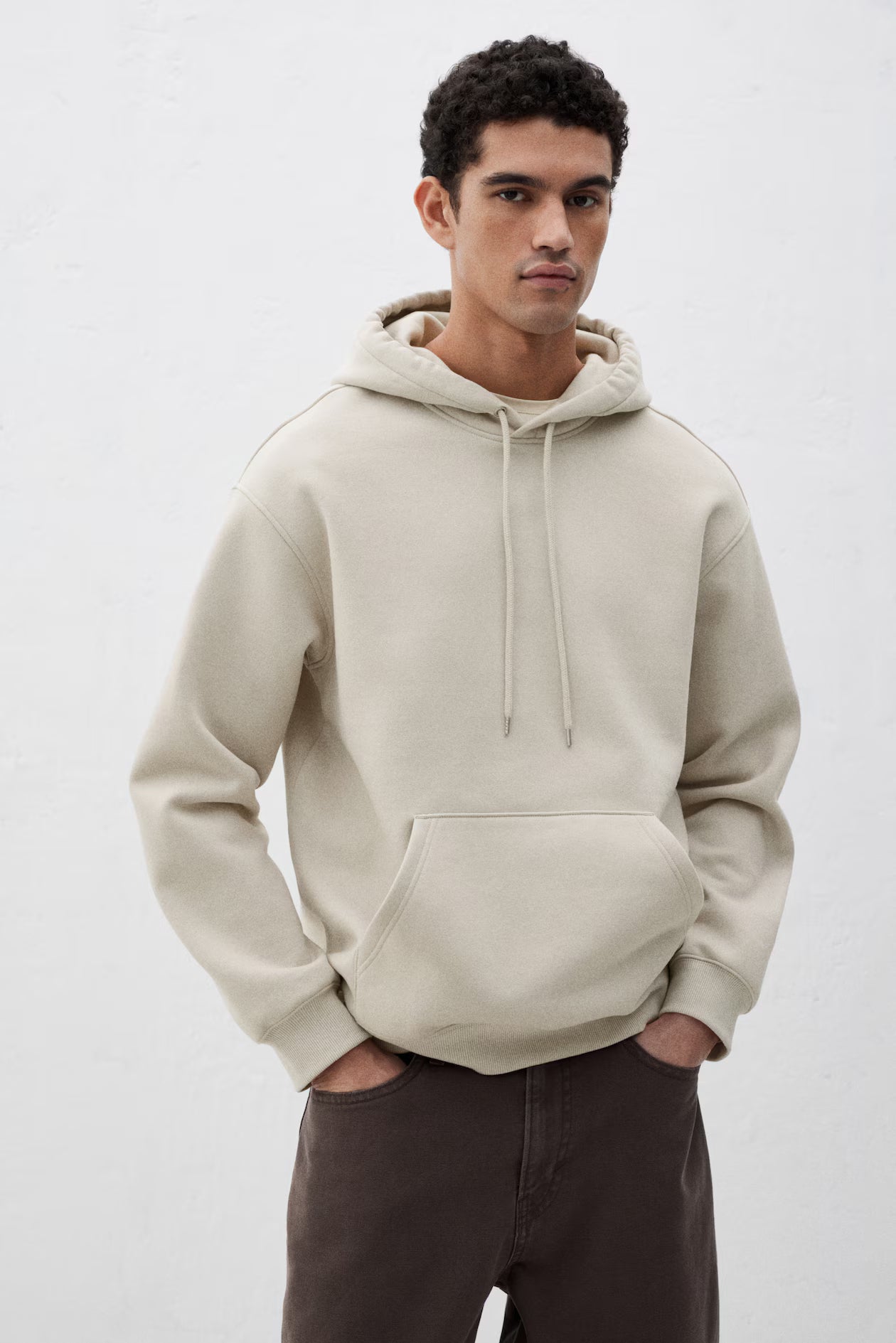Men’s Loose Fit Hoodie – Soft Cotton Blend Sweatshirt