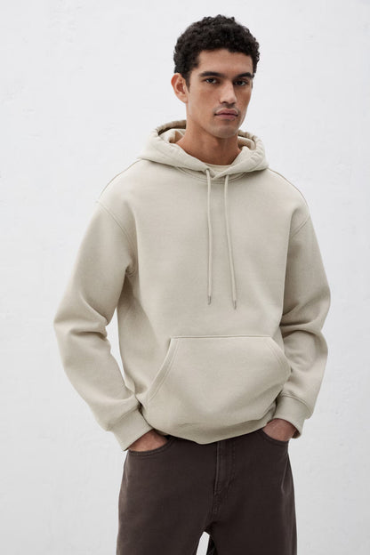 Men’s Loose Fit Hoodie – Soft Cotton Blend Sweatshirt