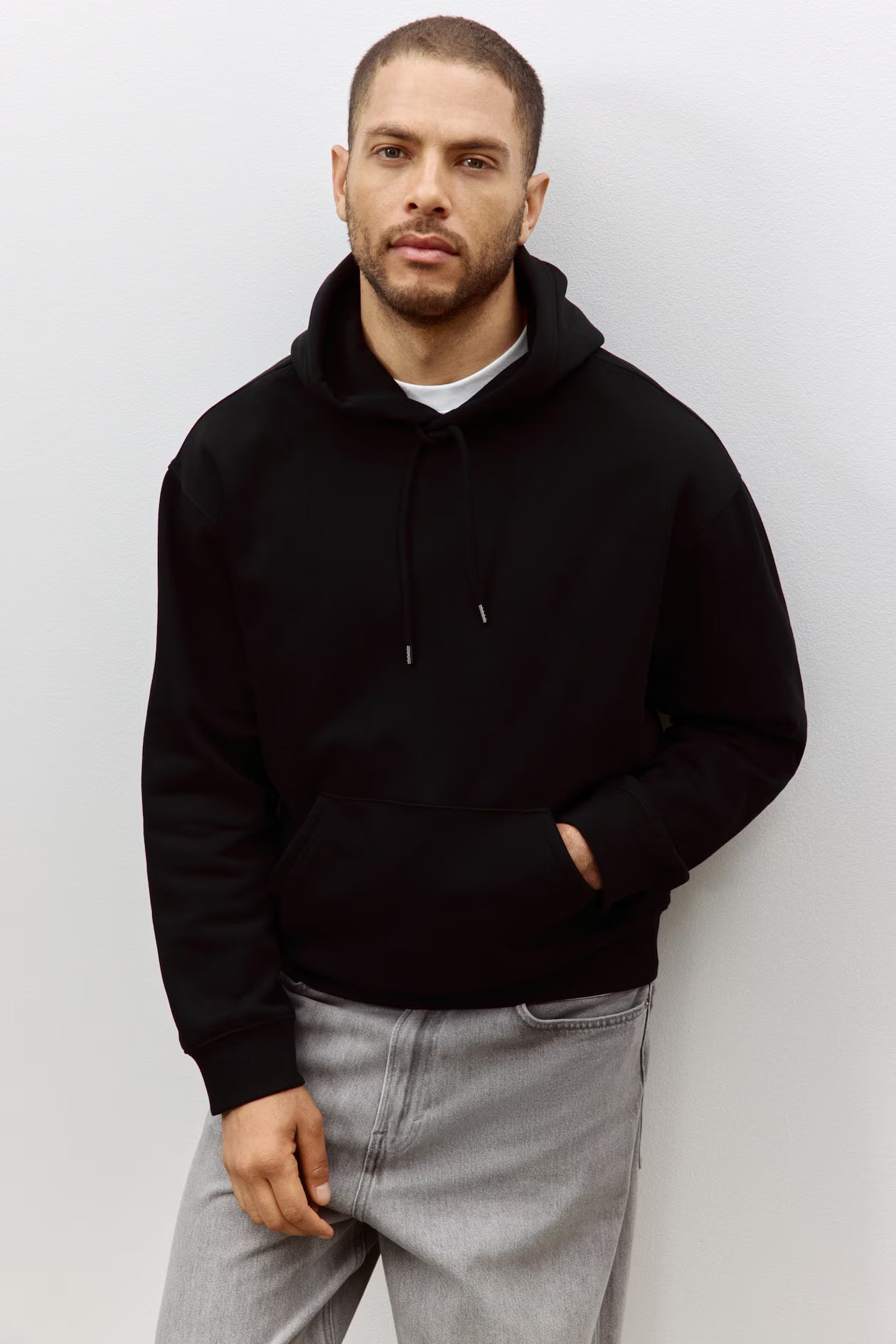 Men’s Loose Fit Hoodie – Soft Cotton Blend Sweatshirt
